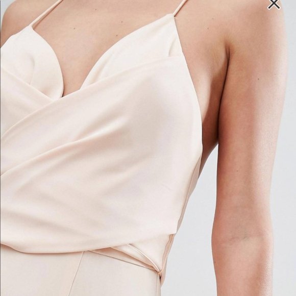 Jarlo Ruffle Hem, Open Back, Midi Dress in Pink - NEW with tags! - Picture 12 of 12